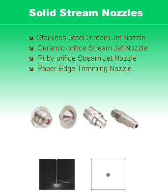 solid stream nozzle, RELAB