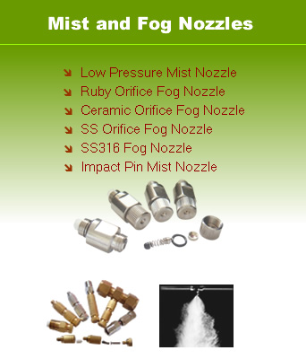 Mist Nozzle, Fog Nozzle, RELAB