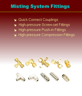 Misting system fittings, RELAB